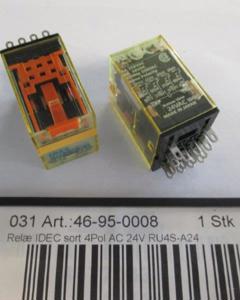Relay IDEC Black 4Pol AC 24V RU4S-A24